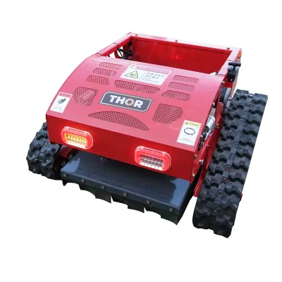 Robot tagliaerba cingolato con telecomando, motore Loncin 9CV, 224cc, larghezza di taglio 550mm - immagine 5