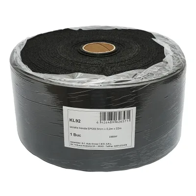 Rotolo da 22 m di nastro sigillante EPDM 200x6 mm per pannelli solari