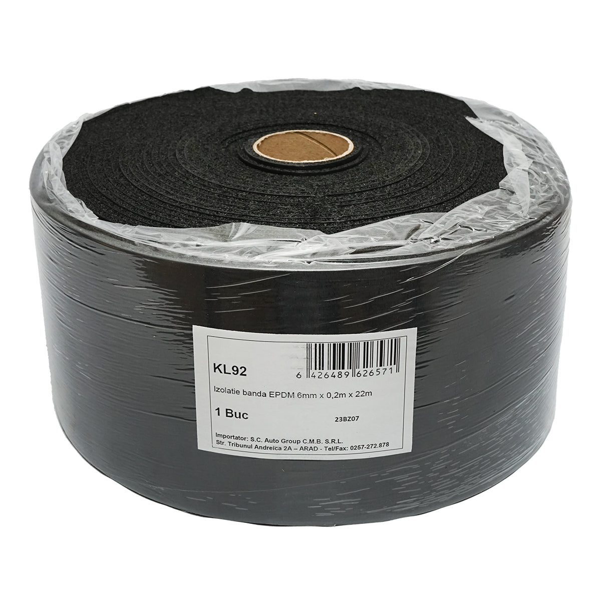 Rotolo da 22 m di nastro sigillante EPDM 200x6 mm per pannelli solari