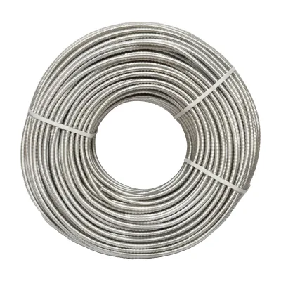 Rotolo da 50 m di tubo flessibile corrugato in acciaio inox DN12 per impianti solari residenziali - immagine 2