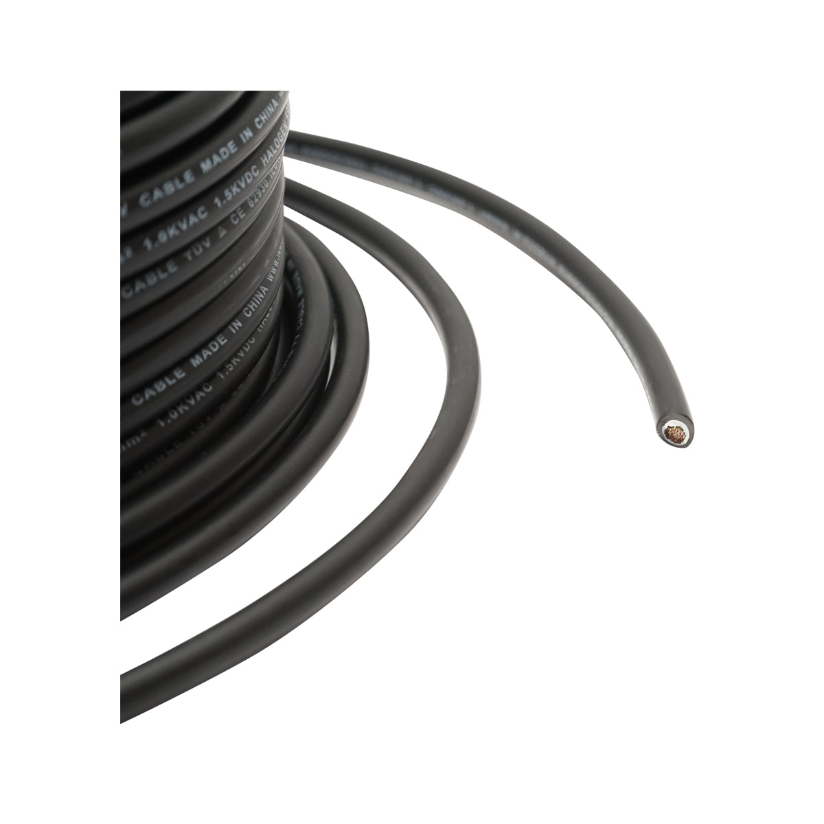 Rotolo di cavo per pannello solare 6mmx10m nero 1,5KV, H1Z2Z2-K Leader - immagine 3