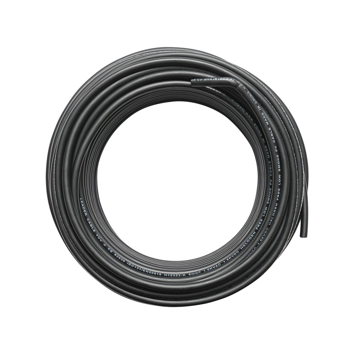 Rotolo di cavo per pannello solare 6mmx30m nero 1,5KV, H1Z2Z2-K Leader - immagine 2
