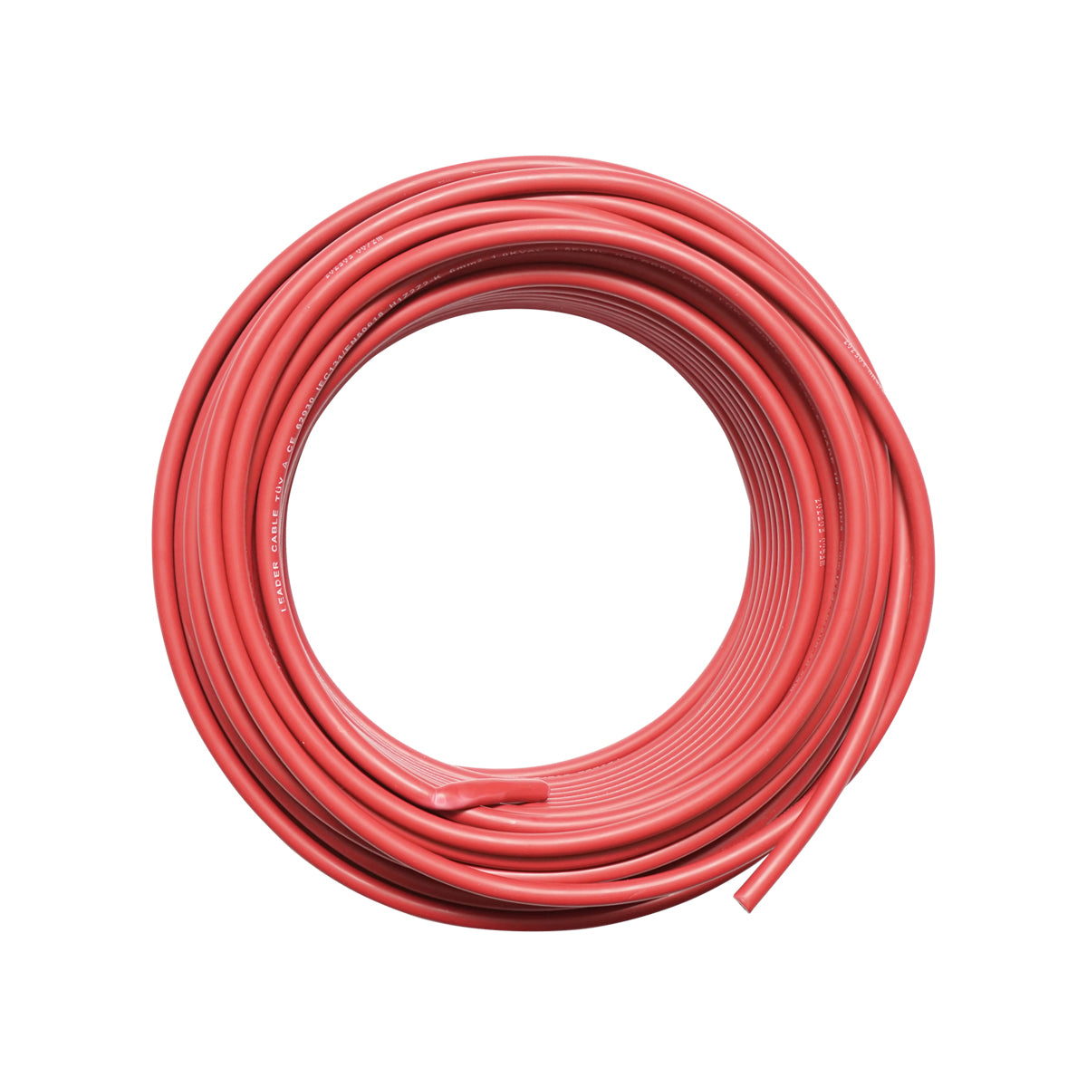 Rotolo di cavo per pannello solare 6mmx30m rosso 1,5 KV, H1Z2Z2-K Leader - immagine 2