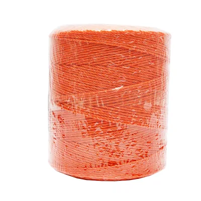 Rotolo di filo arancione, diametro 2.5 mm, inserto metallico 3x0.15 mm SS, resistenza 7.4 Ohm/m, 1000 m per recinzione elettrica, Mezofarm - immagine 4