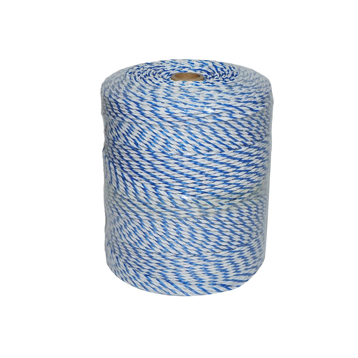 Rotolo di filo bianco-blu per recinto elettrico da 3 mm 3x0,2 mm SS, 7,8 Ohm / m, recinto elettrico Breckner da 500 m - immagine 3