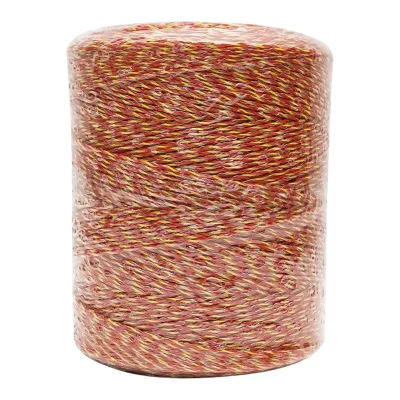 Rotolo di filo giallo-rosso per recinto elettrico da 2 mm. 6x0.15mm 8 Ohm / m SS, recinto elettrico Breckner 1000m - immagine 2