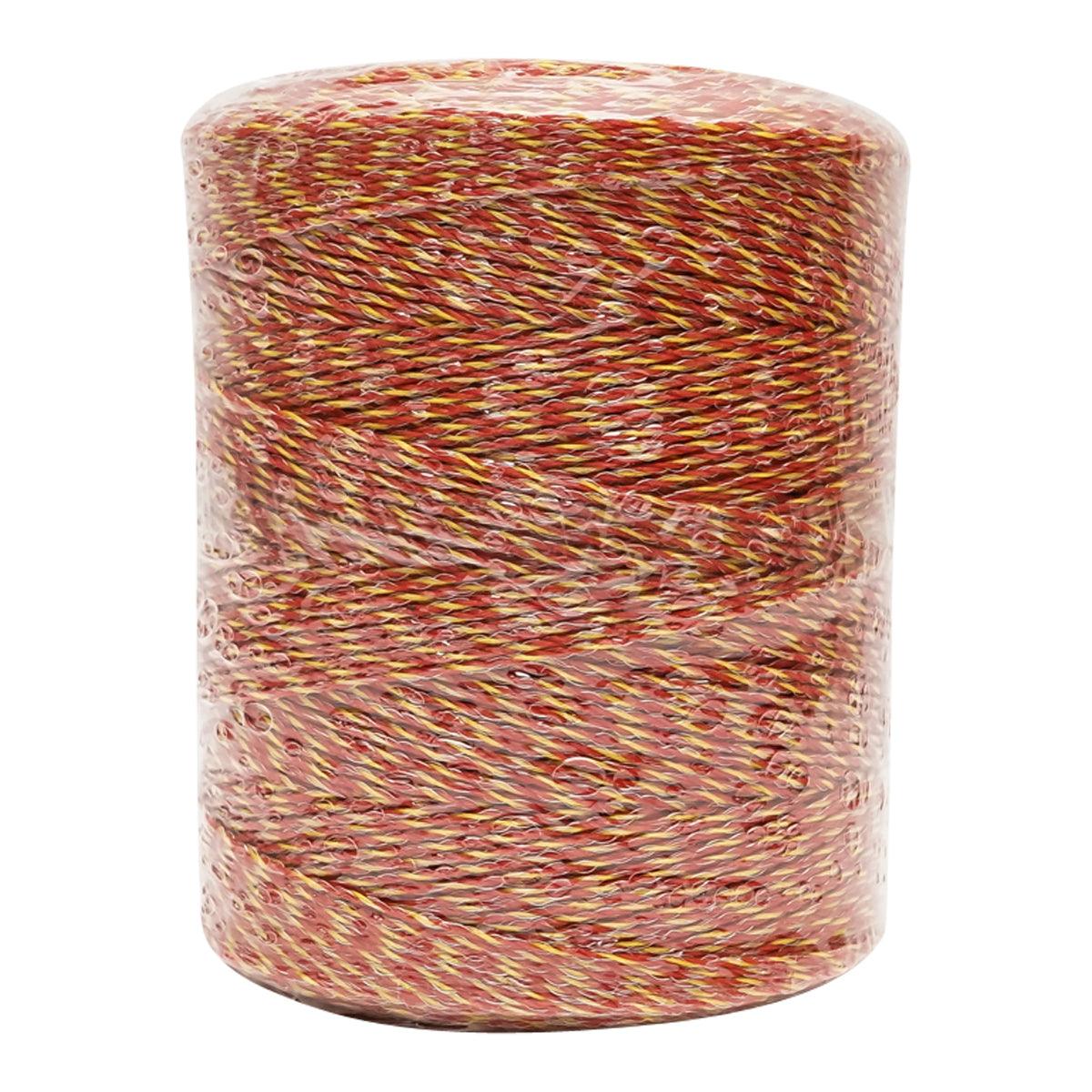 Rotolo di filo giallo-rosso per recinto elettrico da 2 mm. 6x0.15mm 8 Ohm / m SS, recinto elettrico Breckner 1000m - immagine 2