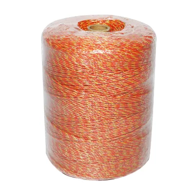 Rotolo di filo giallo-rosso, diametro 2 mm, 6x0.16 mm SS, 1000 m per recinzione elettrica, resistenza 5.5 Ohm, Bourget - immagine 3