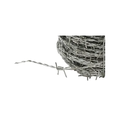 Rotolo di filo spinato zincato 100m,1.8 mm, distanza tra le punte 14cm, per recinzioni, Filo spinato zincato bobina - immagine 3