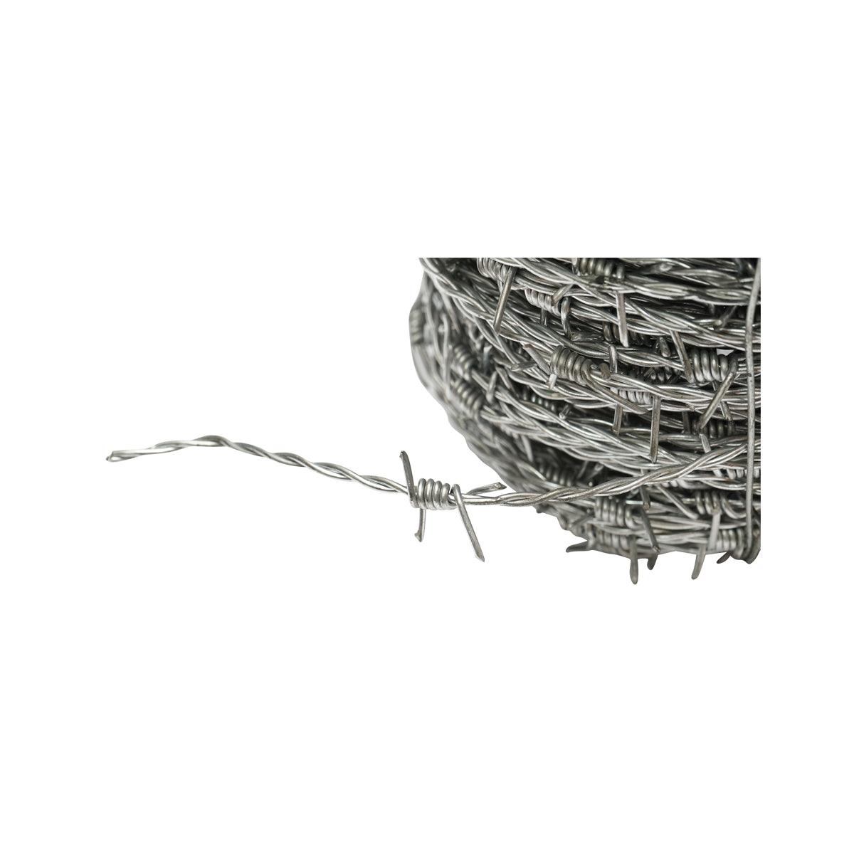 Rotolo di filo spinato zincato 100m,1.8 mm, distanza tra le punte 14cm, per recinzioni, Filo spinato zincato bobina - immagine 3