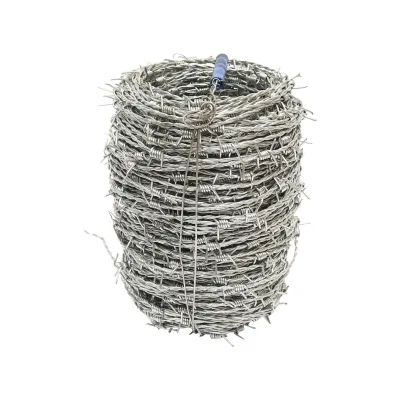 Rotolo di filo spinato zincato 100m,1.8 mm, distanza tra le punte 14cm, per recinzioni, Filo spinato zincato bobina - immagine 2