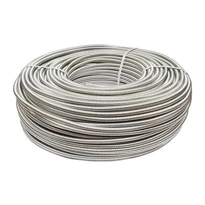 Rotolo di tubo flessibile corrugato in acciaio inox DN12 da 250 m per impianti solari residenziali