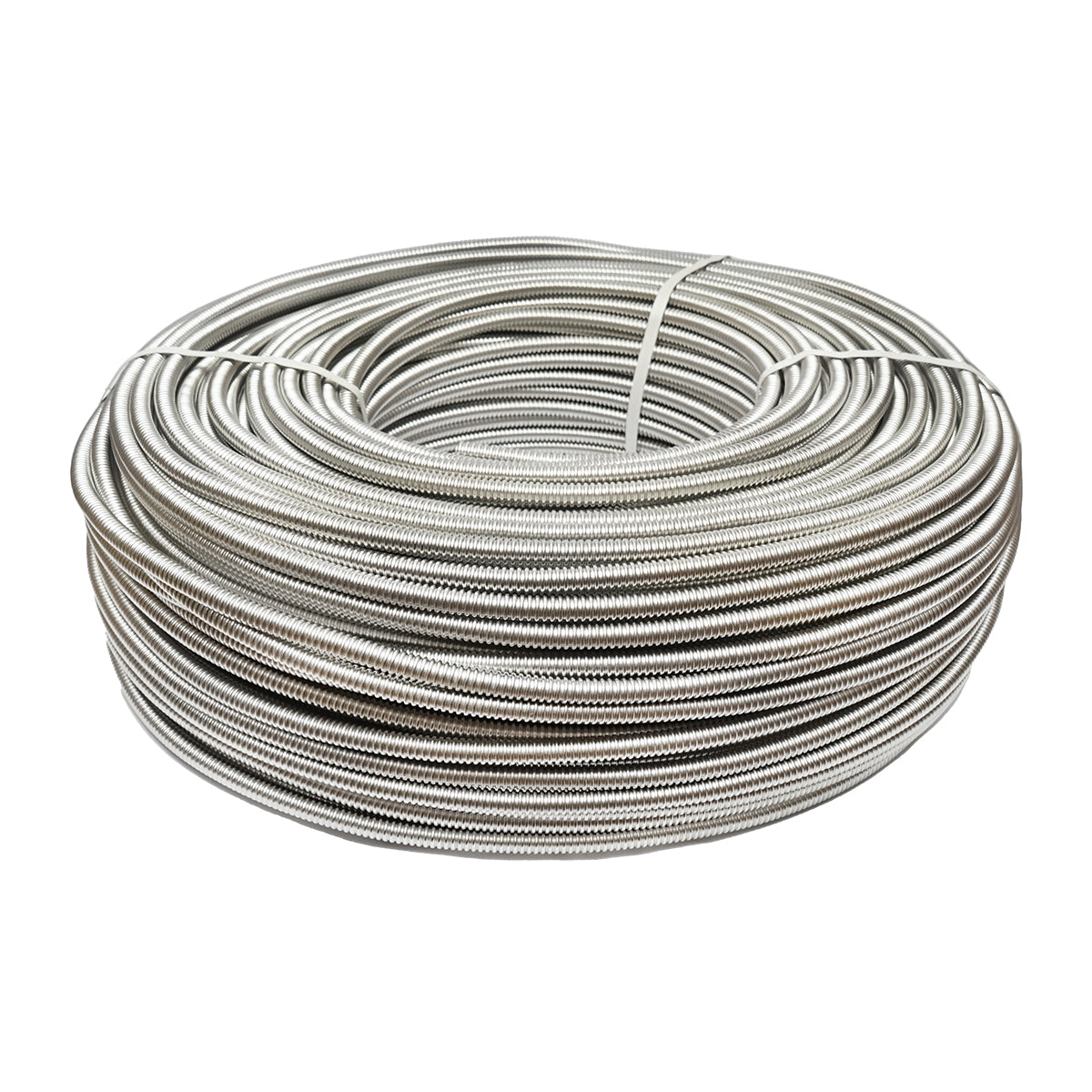 Rotolo di tubo flessibile corrugato in acciaio inox DN12 da 250 m per impianti solari residenziali