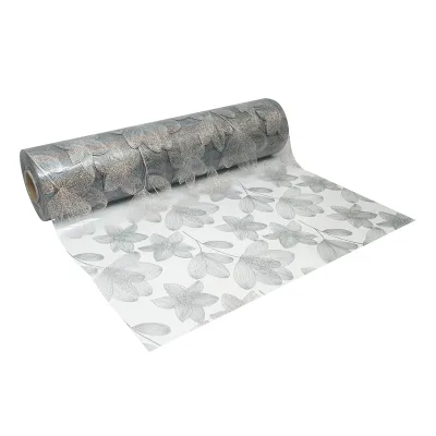 Rotolo pellicola protettiva per tavolo in PVC siliconato trasparente – modello floreale Materiale: PVC siliconato trasparente  Dimensioni rotolo: 0,80 × 20 m Breckner Germany - immagine 6