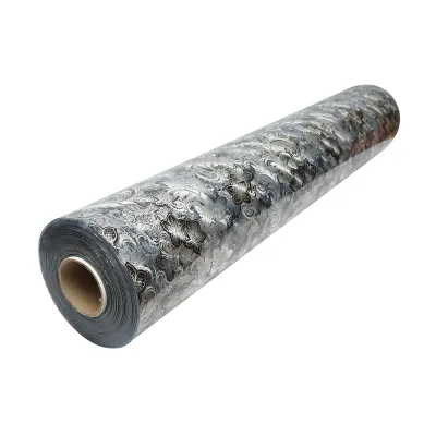Rotolo pellicola protettiva per tavolo in PVC siliconato trasparente – modello floreale nero Materiale: PVC siliconato trasparente  Dimensioni rotolo: 1,00 × 20 m Breckner Germany - immagine 5