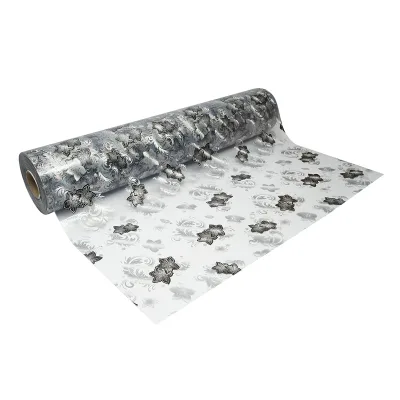 Rotolo pellicola protettiva per tavolo in PVC siliconato trasparente – modello floreale nero Materiale: PVC siliconato trasparente  Dimensioni rotolo: 1,00 × 20 m Breckner Germany - immagine 6