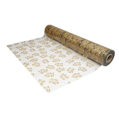 Rotolo pellicola protettiva per tavolo in PVC siliconato trasparente – modello foglie Materiale: PVC siliconato trasparente  Dimensioni rotolo: 1,00 × 20 m Breckner Germany - immagine 6