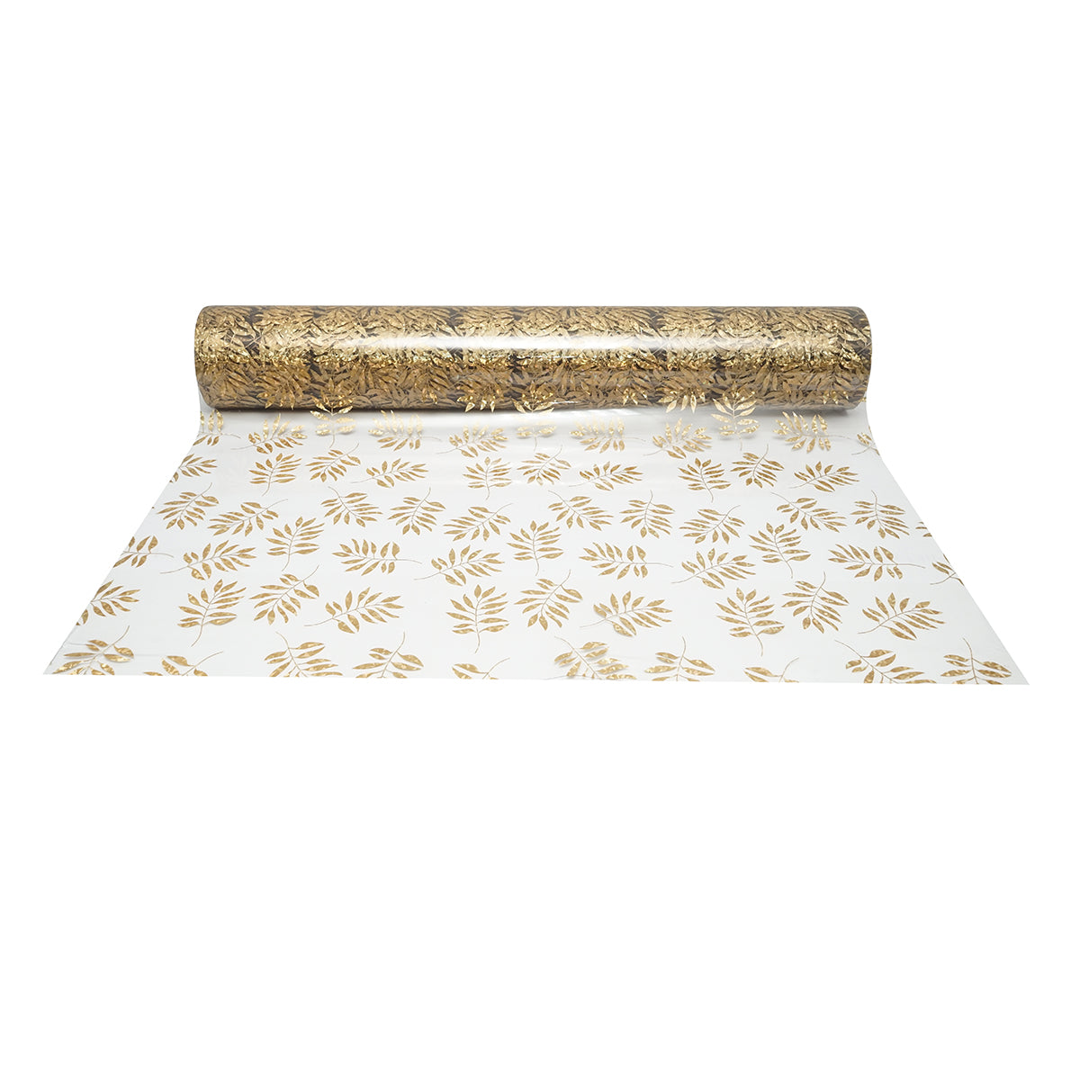 Rotolo pellicola protettiva per tavolo in PVC siliconato trasparente – modello foglie Materiale: PVC siliconato trasparente  Dimensioni rotolo: 1,00 × 20 m Breckner Germany - immagine 2