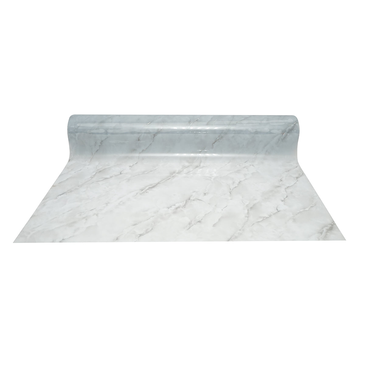 Rotolo pellicola protettiva per tavolo in PVC siliconato – modello marmo grigio Materiale: PVC siliconato decorativo  Dimensioni rotolo: 1,00 × 20 m Breckner Germany - immagine 2