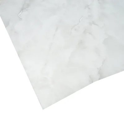Rotolo pellicola protettiva per tavolo in PVC siliconato – modello marmo grigio Materiale: PVC siliconato decorativo  Dimensioni rotolo: 1,00 × 20 m Breckner Germany - immagine 4