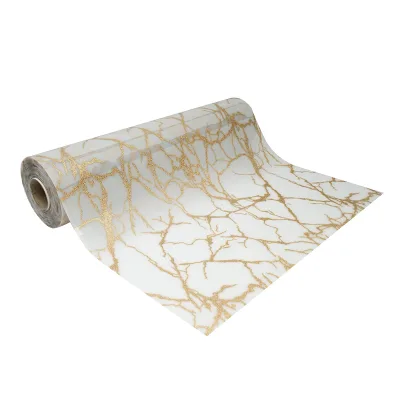 Rotolo pellicola protettiva per tavolo in PVC siliconato – modello marmo Materiale: PVC siliconato decorativo  Dimensioni rotolo: 0,80 × 20 m Breckner Germany - immagine 6