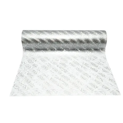 Rotolo pellicola protettiva per tavolo in PVC siliconato – modello rose Materiale: PVC siliconato trasparente  Dimensioni rotolo: 0,80 × 20 m Breckner Germany - immagine 2