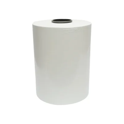 Rotolo Stretch Film per Rotoballe Bianco 330 mm x 25 µm x 1800 m con Protezione UV, Agricolo, Imballaggio Fieno Breckner Germany