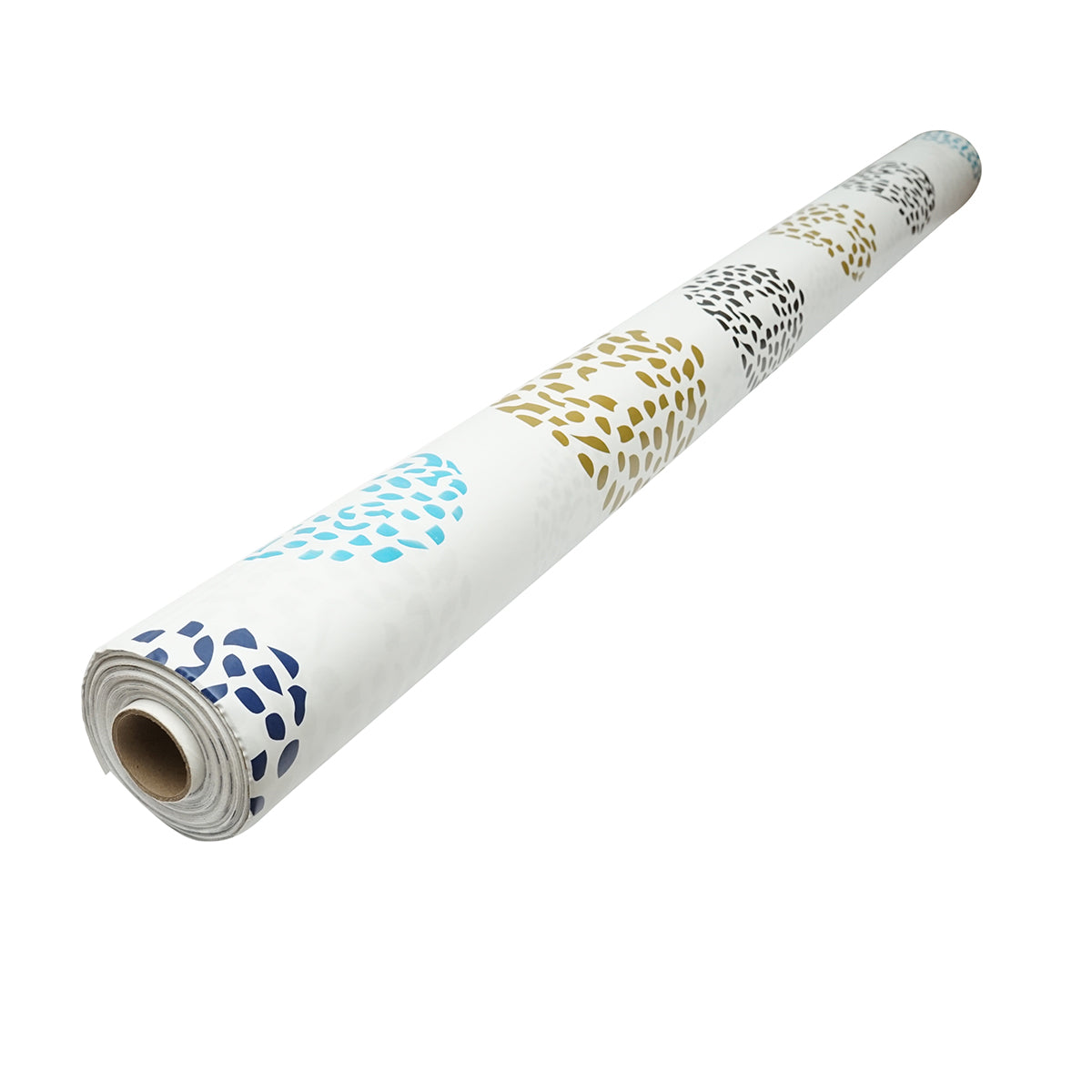 Rotolo tovaglia decorativa in PVC – modello cerchi multicolore Materiale: PVC con supporto tessile (45 g/m²)  Dimensioni rotolo: 1,37 × 20 m Breckner Germany - immagine 4