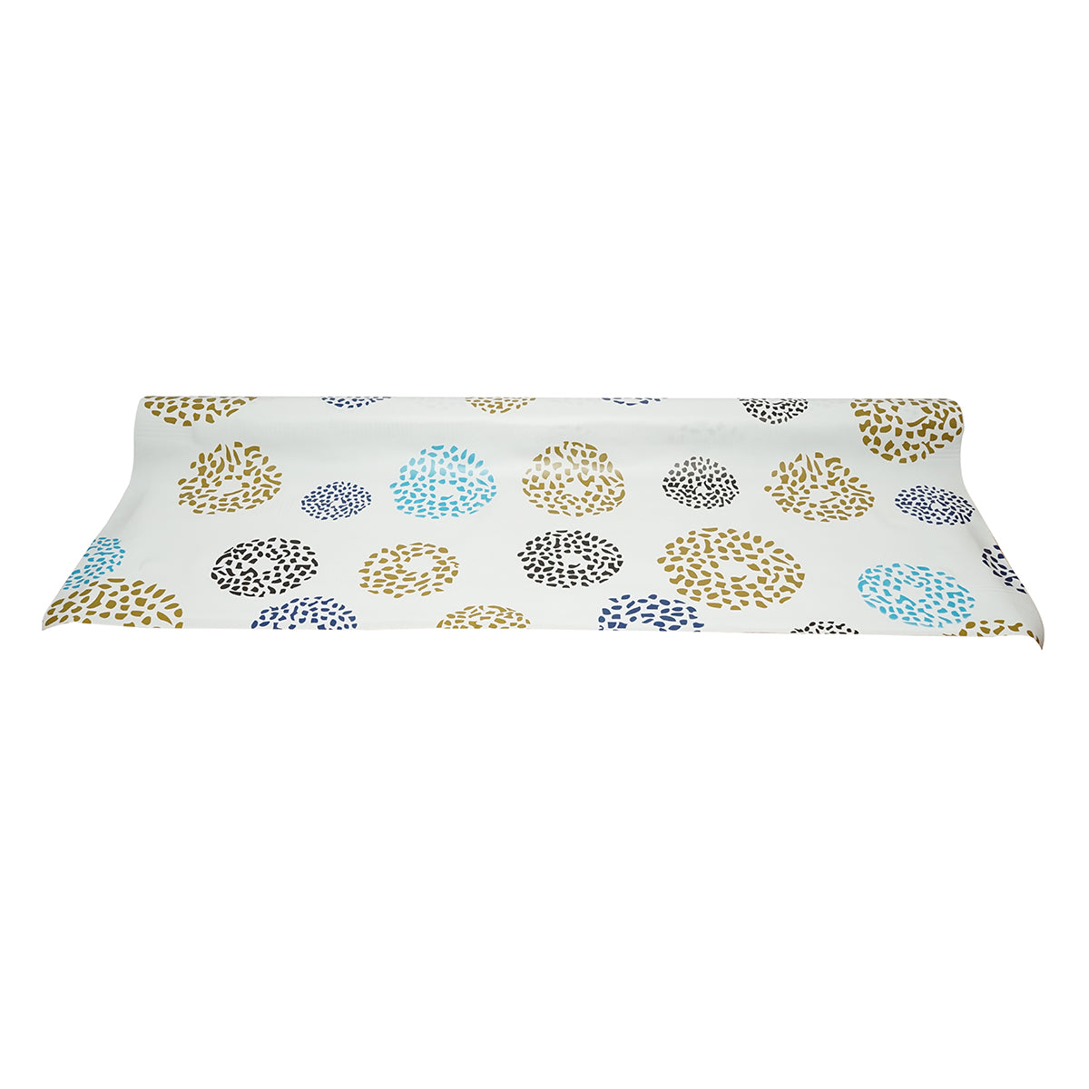 Rotolo tovaglia decorativa in PVC – modello cerchi multicolore Materiale: PVC con supporto tessile (45 g/m²)  Dimensioni rotolo: 1,37 × 20 m Breckner Germany - immagine 2