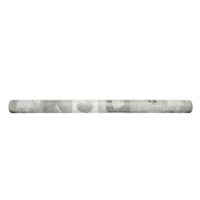 Rotolo tovaglia decorativa in PVC – modello cuori grigi Materiale: PVC con supporto tessile (45 g/m²)  Dimensioni rotolo: 1,37 × 20 m Breckner Germany - immagine 6