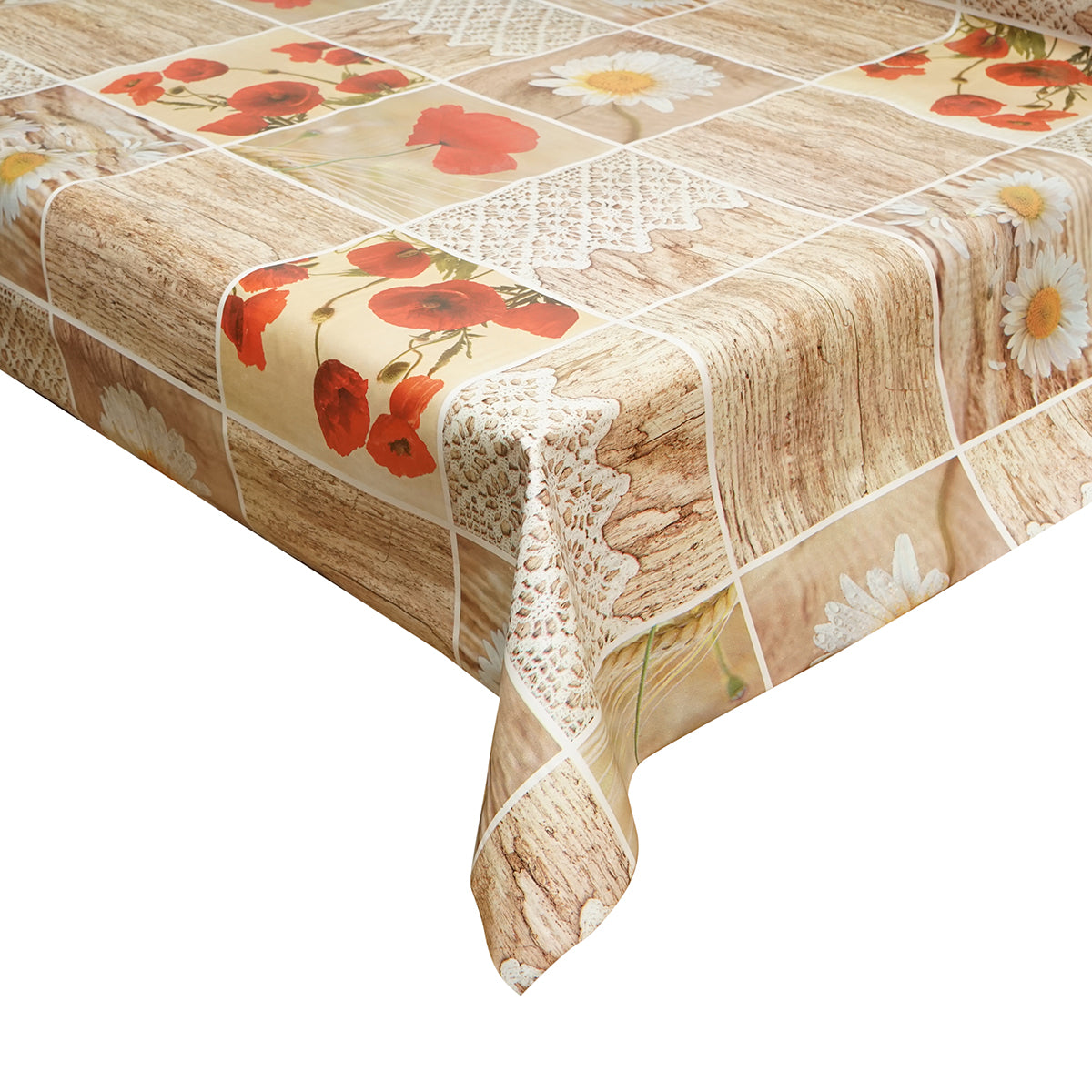 Rotolo tovaglia decorativa in PVC – modello floreale rustico Materiale: PVC con supporto tessile (45 g/m²)  Dimensioni rotolo: 1,37 × 20 m Breckner Germany - immagine 3