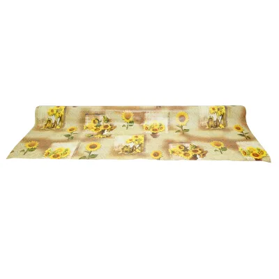 Rotolo tovaglia decorativa in PVC – modello girasole Materiale: PVC con supporto tessile (45 g/m²)  Dimensioni rotolo: 1,37 × 20 m Breckner Germany - immagine 2