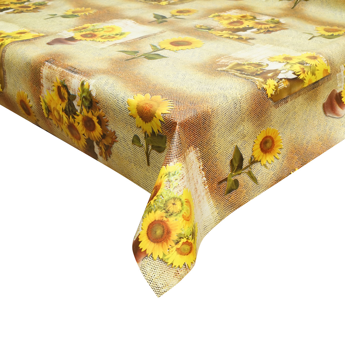 Rotolo tovaglia decorativa in PVC – modello girasole Materiale: PVC con supporto tessile (45 g/m²)  Dimensioni rotolo: 1,37 × 20 m Breckner Germany - immagine 3
