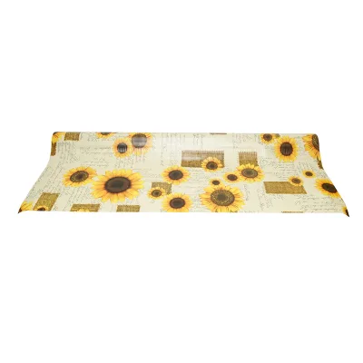 Rotolo tovaglia decorativa in PVC – modello girasole Materiale: PVC con supporto tessile (45 g/m²)  Dimensioni rotolo: 1,37 × 20 m Breckner Germany - immagine 2
