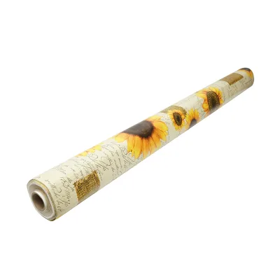 Rotolo tovaglia decorativa in PVC – modello girasole Materiale: PVC con supporto tessile (45 g/m²)  Dimensioni rotolo: 1,37 × 20 m Breckner Germany - immagine 4