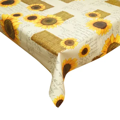Rotolo tovaglia decorativa in PVC – modello girasole Materiale: PVC con supporto tessile (45 g/m²)  Dimensioni rotolo: 1,37 × 20 m Breckner Germany - immagine 3