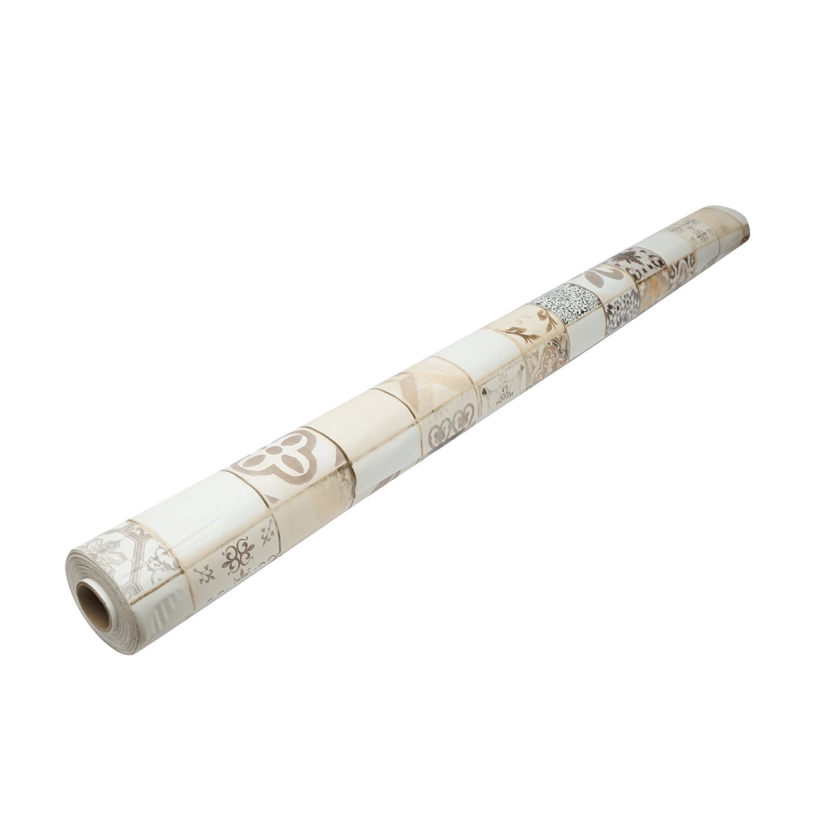 Rotolo tovaglia decorativa in PVC – modello mosaico naturale Materiale: PVC con supporto tessile (45 g/m²)  Dimensioni rotolo: 1,37 × 20 m Breckner Germany - immagine 4