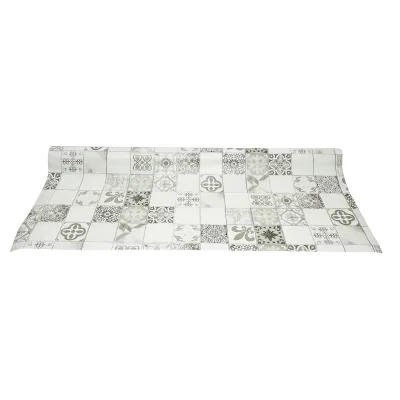 Rotolo tovaglia decorativa in PVC – modello mosaico vintage Materiale: PVC con supporto tessile (45 g/m²)  Dimensioni rotolo: 1,37 × 20 m Breckner Germany - immagine 2