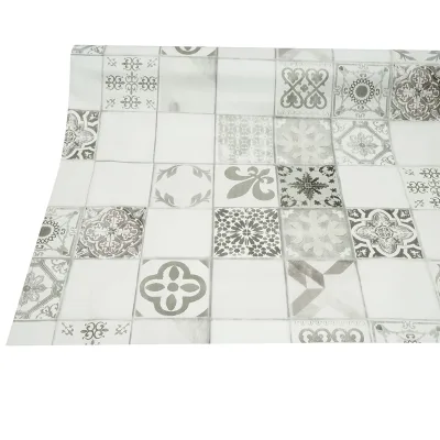Rotolo tovaglia decorativa in PVC – modello mosaico vintage Materiale: PVC con supporto tessile (45 g/m²)  Dimensioni rotolo: 1,37 × 20 m Breckner Germany - immagine 5