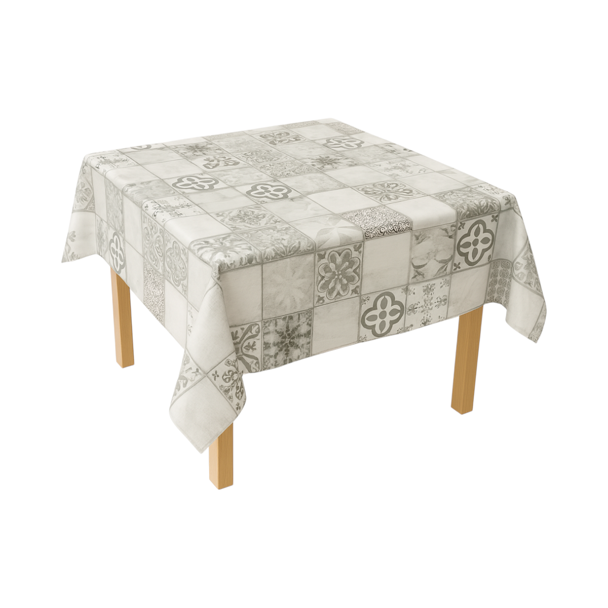 Rotolo tovaglia decorativa in PVC – modello mosaico vintage Materiale: PVC con supporto tessile (45 g/m²)  Dimensioni rotolo: 1,37 × 20 m Breckner Germany