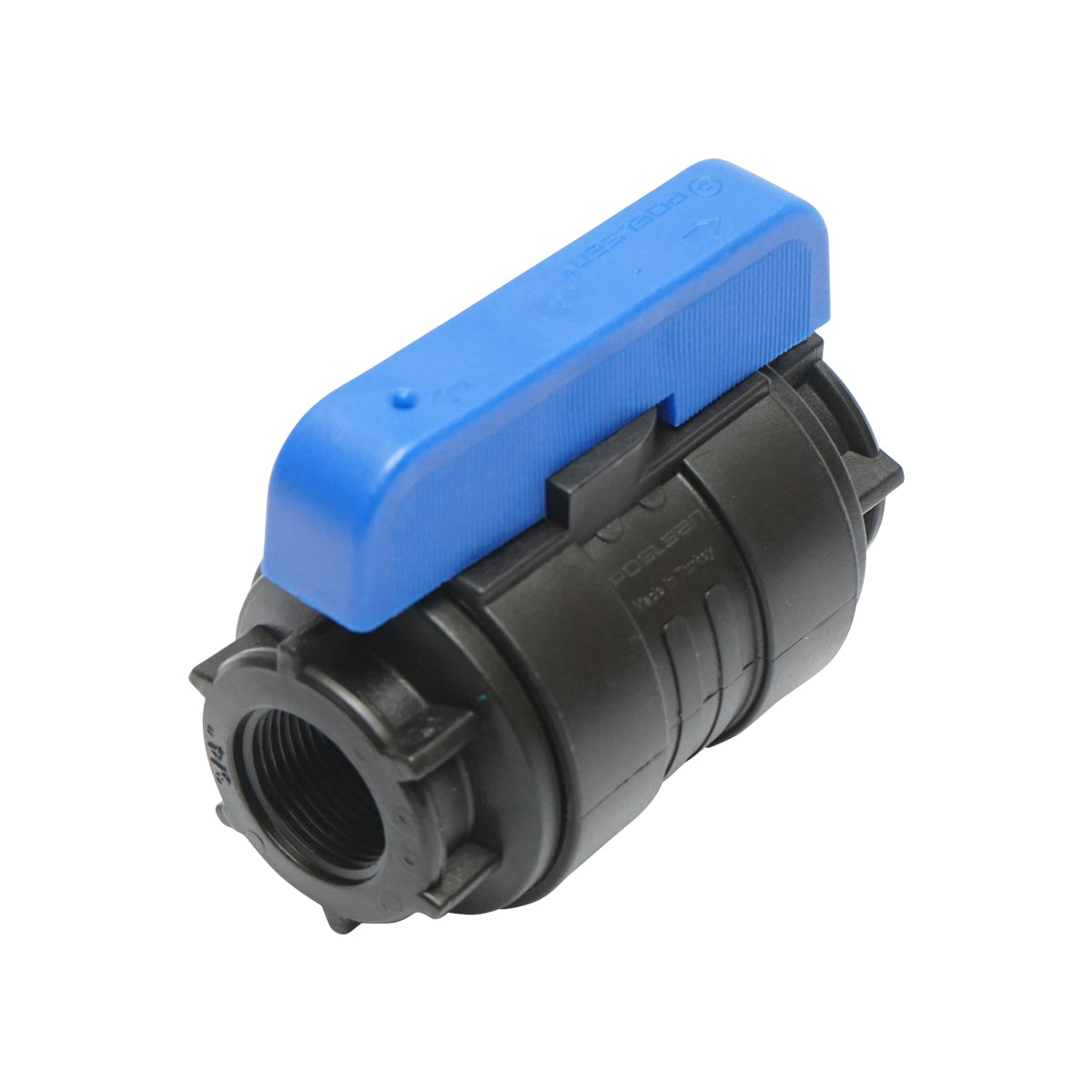 Rubinetto a sfera con compressione uguale e filettatura interna D20x20mm PN10 per sistemi di irrigazione - immagine 3