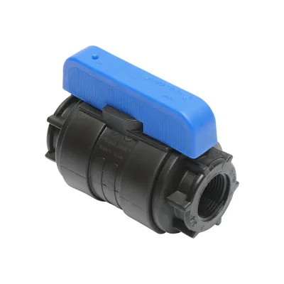 Rubinetto a sfera con compressione uguale e filettatura interna D20x20mm PN10 per sistemi di irrigazione - immagine 4