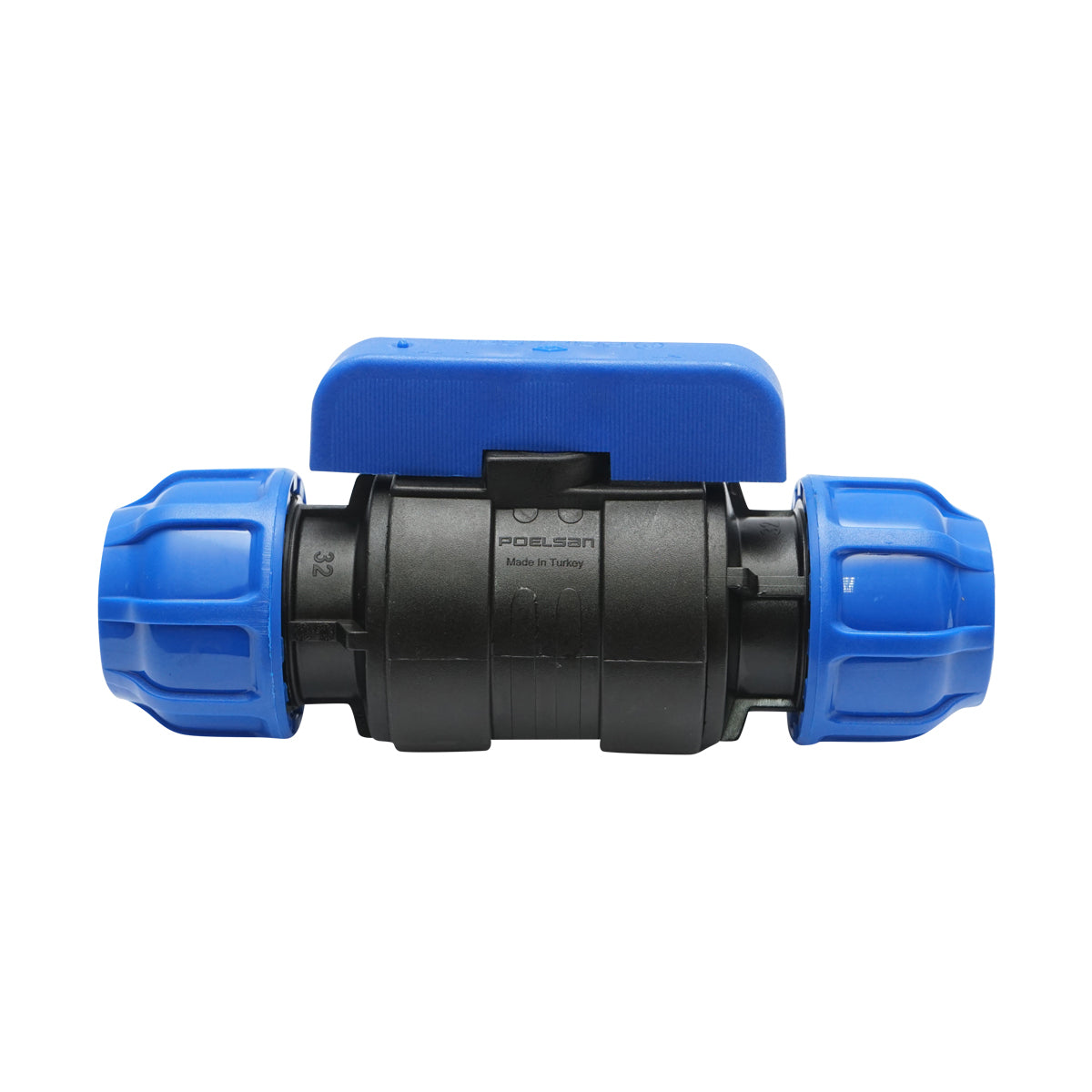 Rubinetto a sfera con giunto D32x32mm, PN10, per sistemi di irrigazione. - immagine 2
