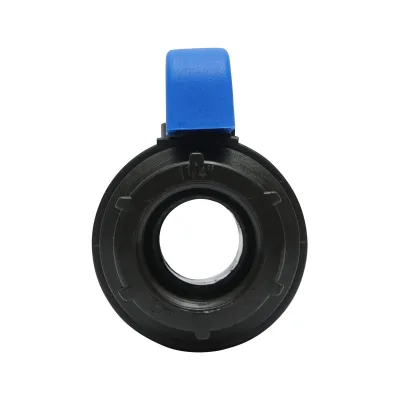 Rubinetto a sfera con giunto di collegamento filettato internamente D40mmx1-1/4, PN10 per sistemi di irrigazione - immagine 4