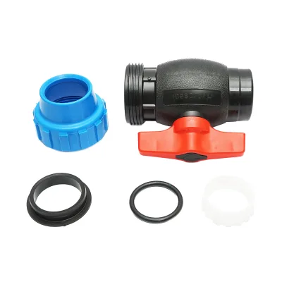 Rubinetto a sfera con giunto di collegamento filettato internamente D50x1-1/2, PN16 per sistemi di irrigazione - immagine 4