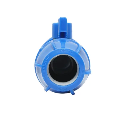 Rubinetto a sfera con giunto di compressione D40x40mm, PN16 per sistemi di irrigazione. - immagine 3