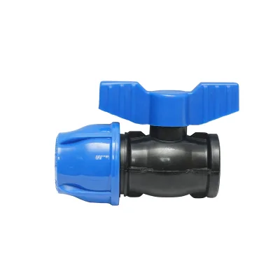 Rubinetto a sfera con giunto e filettatura interna D32mmx1 pollice, PN16, per sistemi di irrigazione - immagine 2