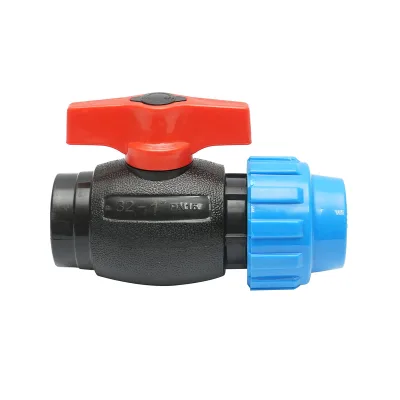 Rubinetto a sfera con giunto e filettatura interna D32x1, PN16, per sistemi di irrigazione
