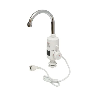 Rubinetto Acqua Calda Istantanea Scaldabagno elettrico istantaneo con display digitale, 3000W, 220V, 35-55 gradi, IPX4 Rubinetto elettrico per cucina, giardino, bagno, campeggio - immagine 2