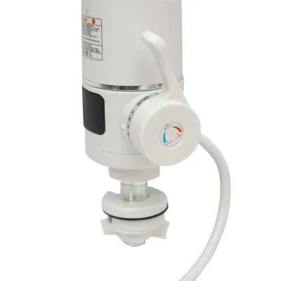 Rubinetto Acqua Calda Istantanea Scaldabagno elettrico istantaneo con display digitale, 3000W, 220V, 35-55 gradi, IPX4 Rubinetto elettrico per cucina, giardino, bagno, campeggio - immagine 4